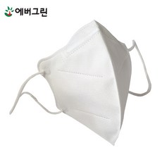 크린탑 C102 2급 방진마스크 2D접이식 (10개입), 화이트, 1개