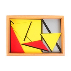 GHSHOP 보드 게임 형상 퍼즐 교육 건설 삼각형 생일 선물 뇌 티저 퍼즐 남학생을위한 퍼즐 퍼즐, 26x17x3cm, 여러 가지 빛깔의, 멍청한, 1개