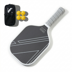 비코 피클볼 패들 T700 카본 피클볼 라켓 가방 볼4개 세트 동호인 선수용 중상급자용, 1세트, 카본 블랙