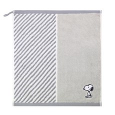 송월타월 고리수건 스누피 스플릿36 어린이집 핸드타월, 그레이, 1개