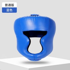 兒童成人散打搏擊拳擊比賽頭盔防護訓練頭套, 1個, --藍色--,-L碼-