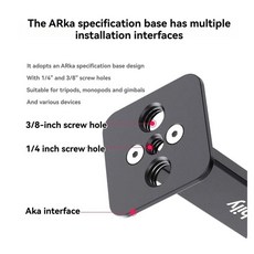 맨빌리 아웃도어 사냥용 라이플 클램프 슈팅 레스트 헤드 어댑터 삼각대 액세서리 (아르카 스위스 QR 플레, 1개