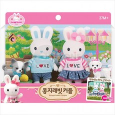 콩지래빗 커플 장난감 인형, 1개
