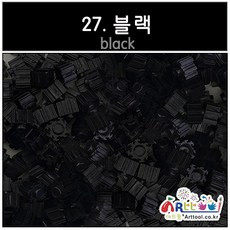 아트툴 툭툭 디폼블럭 10mm 300EA 벌크 27칼라 (나노블럭) 오른쪽방향, 27_블랙, 1개