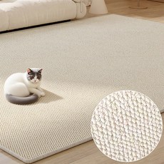 방일 친환경 고양이 스크래처 카페트 매트, 1개, 흰색