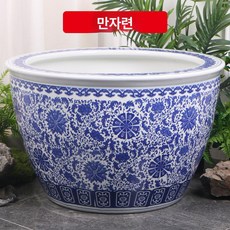 특대형 도자기 금붕어 연꽃 수생 수조 정원, 40x40x28cm 지름 40cm높이 28cm, 1개, 만지련