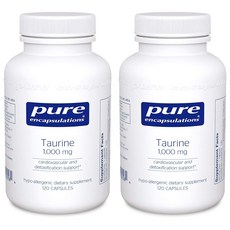 퓨어인캡슐레이션 타우린 1000mg 캡슐, 120정, 2개