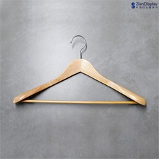 지엔 우드 나무 홈쇼핑 옷가게 고급 정장옷걸이 원목 낱개, 1개