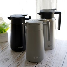 수에즈 보온보냉 주전자 물병, 860ml, 그레이, 1개