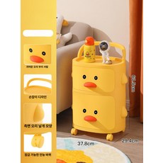 이동식 다용도 귀여운 수납 선반 방 침대 옆 장난감 정리함, 3. [카트 스타일] 2칸