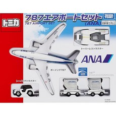 타카라토미 토미카 787 에어포트 세트 ANA 자동차 장난감 3세 이상 ST마크 인증 TOMICA TAKARA, 1개, 상세페이지 참조