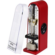 XUYUH 악기 기계 메트로놈 피아노 기타 베이스 바이올린 드럼 및 악기용 50.8x35.1x110mm 빨간색, Red