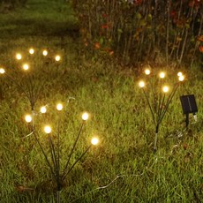 21C Trend 太陽能搖擺地燈, 暖白5件1套