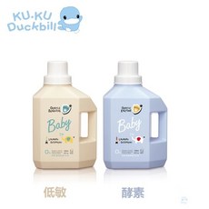 KUKU 酷咕鴨 低敏嬰兒洗衣精 酵素洗衣精 1200ml 寶寶香 鼠尾草, 1個, 特調寶寶香-低敏(一次最多2瓶)