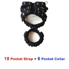 쉘 무게 운반 스트랩 운동 조끼 포켓 대형 중형 근육 강도 훈련 하네스, 색상: 6. XL-18 Pocket Strap