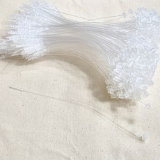 원터치 택핀 루프택핀 고리형 의류 가격표, 2000개, 반투명(7인치)