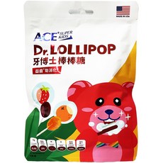 ACE 牙博士棒棒糖，益生菌配方，多種水果口味，寶寶健康零食首選, 草莓＋柳橙