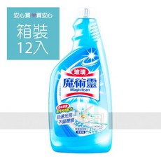 魔術靈玻璃清潔劑更替瓶500ml，12罐/箱, 1個
