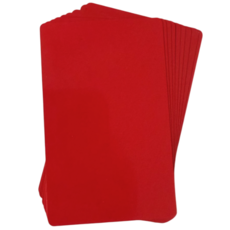 鋁名片 0.21mm厚 參考卡, 紅色, 100個裝