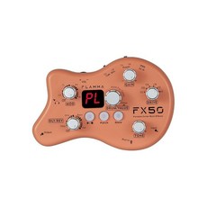 [미국수입정품] FLAMMA FX50 연습 기타 페달 멀티 이펙트 미니 휴대용 40가지 드럼 리듬 15 32 패치 튜너 기능 유선 및 배터리 전원 모두 지원 295627, FX50 Orange