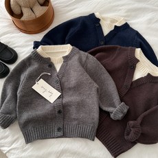 兒童毛衣2025瞇瞇眼鼕季新品男女童假兩件撞色毛衣寶寶韓版針織衫