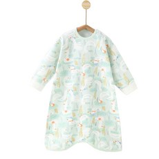 아동 꿀잠 코튼면 긴팔 슬립색 수면조끼