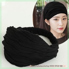 초정상점CHOJEONGSTORE 여성 여성두건 중년여성두건, 머리 둘레 참고 50-60, 블랙, 1개