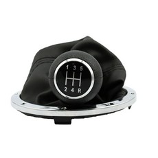 5 스피드 기어 시프트 손잡이 기어 스틱 가이어 부츠 키트 가죽 교대 핸드볼 gol 포인터 Saveiro Parati 2004-2010, 흑인과 실버