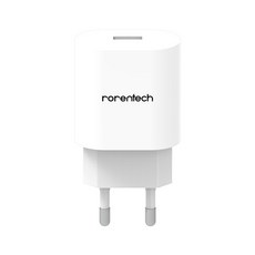 로랜텍 퀄컴 퀵차지 고속 충전기 RT86, 화이트, 1개