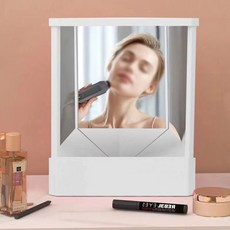 파이네스트원 무반전 탁상 거울 L 19 x 23 cm, 아이보리