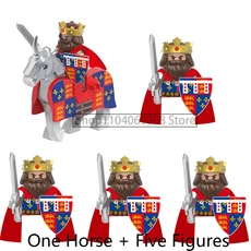 중세 병사 피규어 블록 울프 나이트 로마 황금 말 액세서리 소년 장난감 선물 N07, 10 GH0632GH0624