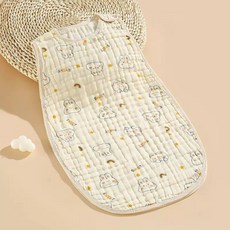 六層紗防踢被 透氣吸汗四層泡泡紗睡袋 背心式嬰兒睡袋 寶寶睡袋 背心式防踢被