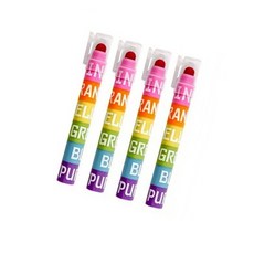 블럭 고체 형광펜 하이라이터, 6색, 4개