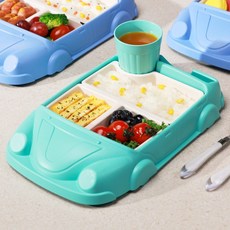 리야홈 컵홀더 유아 식판, 1개, 그린