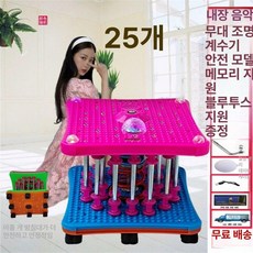 실내 뱃살 트위스트런 전신 운동기 흔들기 허리 홈트, 1개, 25개 블루투스 라이트 카운터 음