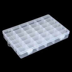 36 그리드 플라스틱 주최자 상자 보관 용기 비즈에 대한 조절 가능한 분배기가있는 보석