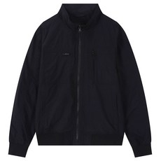 [버커루] 남성 나일론 하이넥 아웃포켓 점퍼 - 블랙 (B251Z2107P)