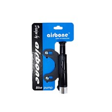 airbone ZT-724 雙用迷你打氣筒，附CO2控制閥，美法氣嘴通用，輕巧便攜，三色可選，自行車充氣必備, 黑色, 1個
