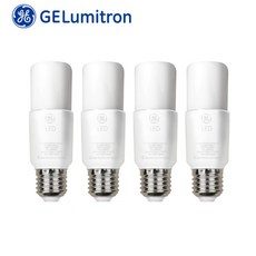 GE LED 브라이트 스틱 전구 16W E26/E27 전구색(노란빛) x 4입