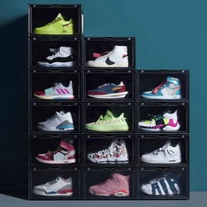 자석도어 블랙 신발진열장 신발정리함 46759PC 1(pc), 색상, 1개