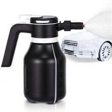 전기 폼 스프레이 세차기 2L 휴대용 압력 캐논 3.5BAR 세차 펌프 스프레이기 USB 충전식 홈 가든 카 디테일링 포함, 전기 폼 스프레이 세차기 2L 휴대용 압력 캐논 3.5