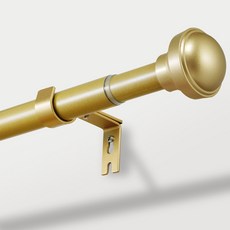 Vellichor 다용도 스테인리스 25mm 커튼봉 커텐봉 길이 조절할 수 있는 간편설치 내하중 초강력 커튼 봉 걸이막대, 금색