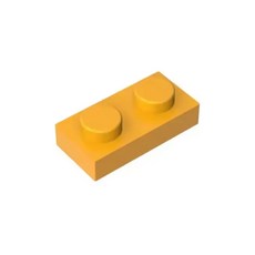 1X2 호환블록 3023 28653 6225 모델 호환, 1개, 036 Bright Light Orange