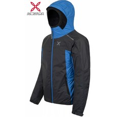MONTURA 男款防水化纖滑雪外套 Nevis Primaloft 黑藍 XL