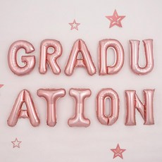 파티팡 GRADUATION 은박풍선 세트, 로즈골드, 3세트