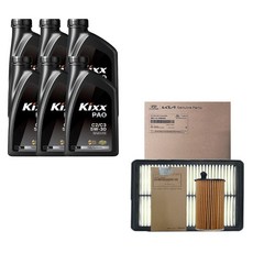 스타리아 3.5 LPG 킥스 PAO 5W30 6L 엔진오일 순정 필터 세트 3N000-N9000, 1개