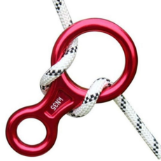 하강기 8자 자링 고강도 등산용 안전 등산 하강기 로프 링하강기 고정