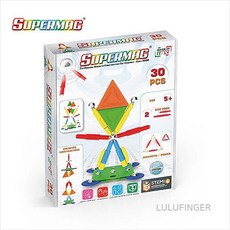 [룰루핑거] SUPERMAG 슈퍼맥 0650 프로젝트 멀티컬러 30 STEM 자석완구 자석교구 자석블럭 3F-복층-401, 없음