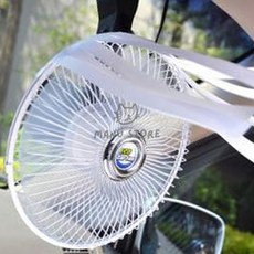 [칠마누] 자동차선풍기 차량용선풍기 유리흡착카선풍기 8인치 유리흡착식 차량용 선풍기, 12V