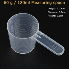 계량스푼 2 PCS 측정 숟가락 흰색 약물 농약 안전 정확한 1 숟가락은 1g 분말 기타 0.1g 0.25g 0.5g, [29] 1P  60g   120ml